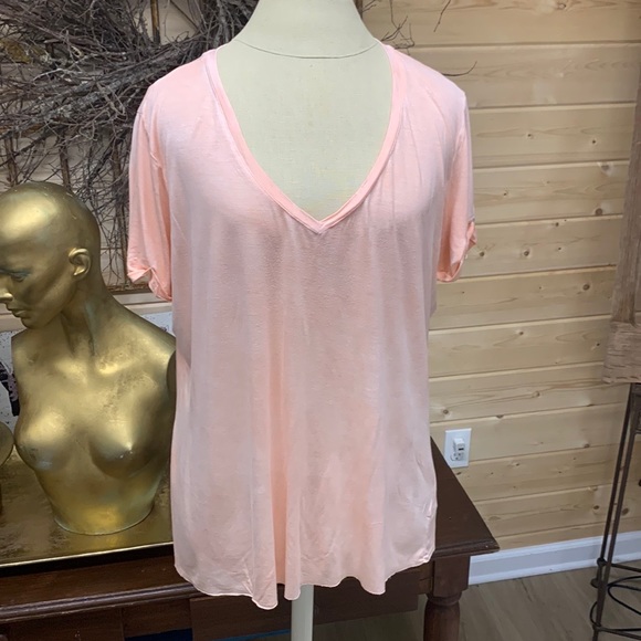 Peach Rayon Top/Tee - Picture 1 of 7